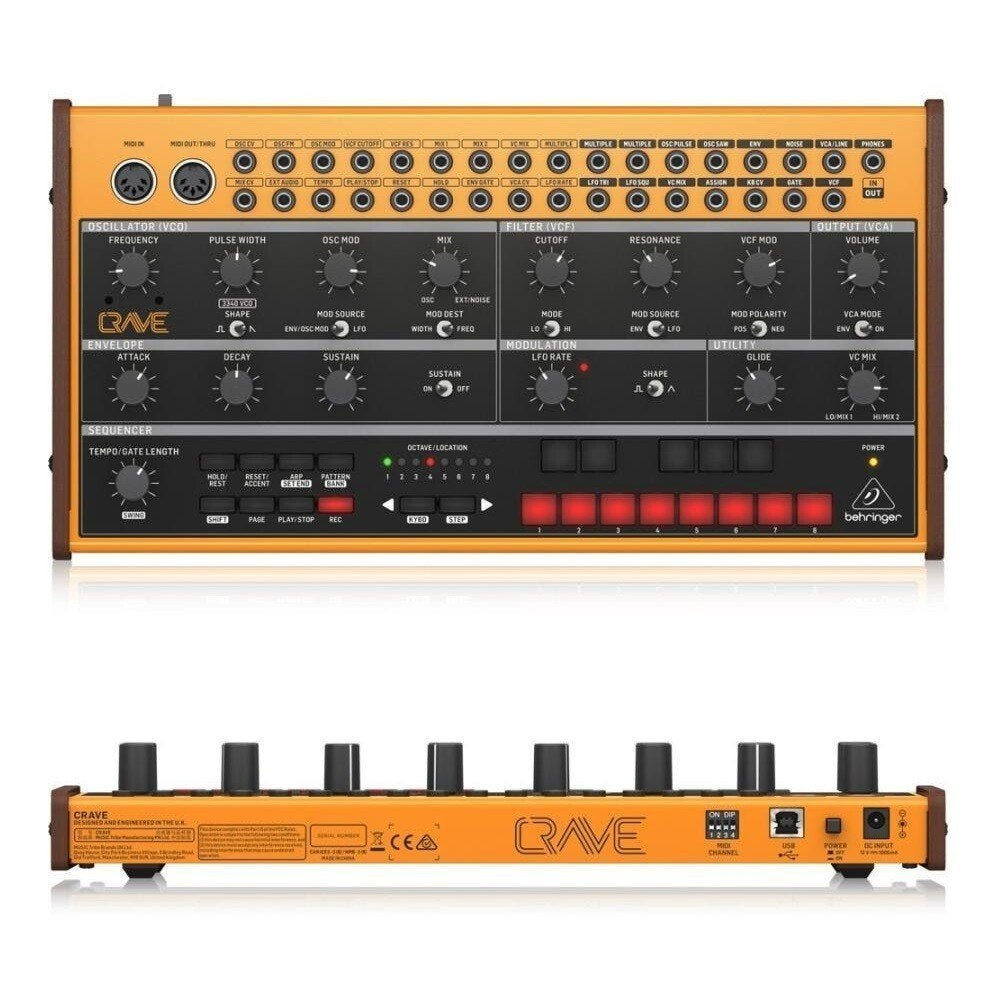 Behringer Crave, Muziek en Instrumenten, Synthesizers, Overige merken, Zo goed als nieuw, Met midi-aansluiting, Overige aantallen