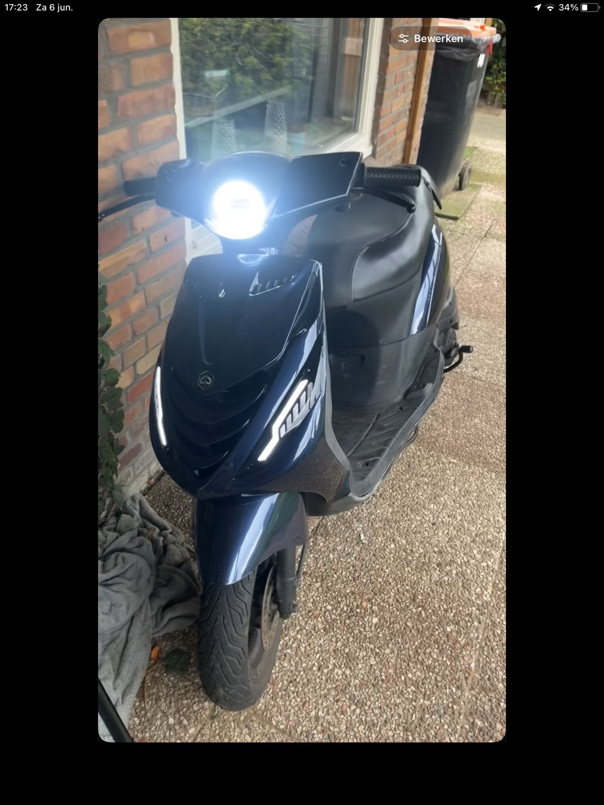 Piaggio zip 80cc, Ophalen, Zo goed als nieuw, Benzine, Zip