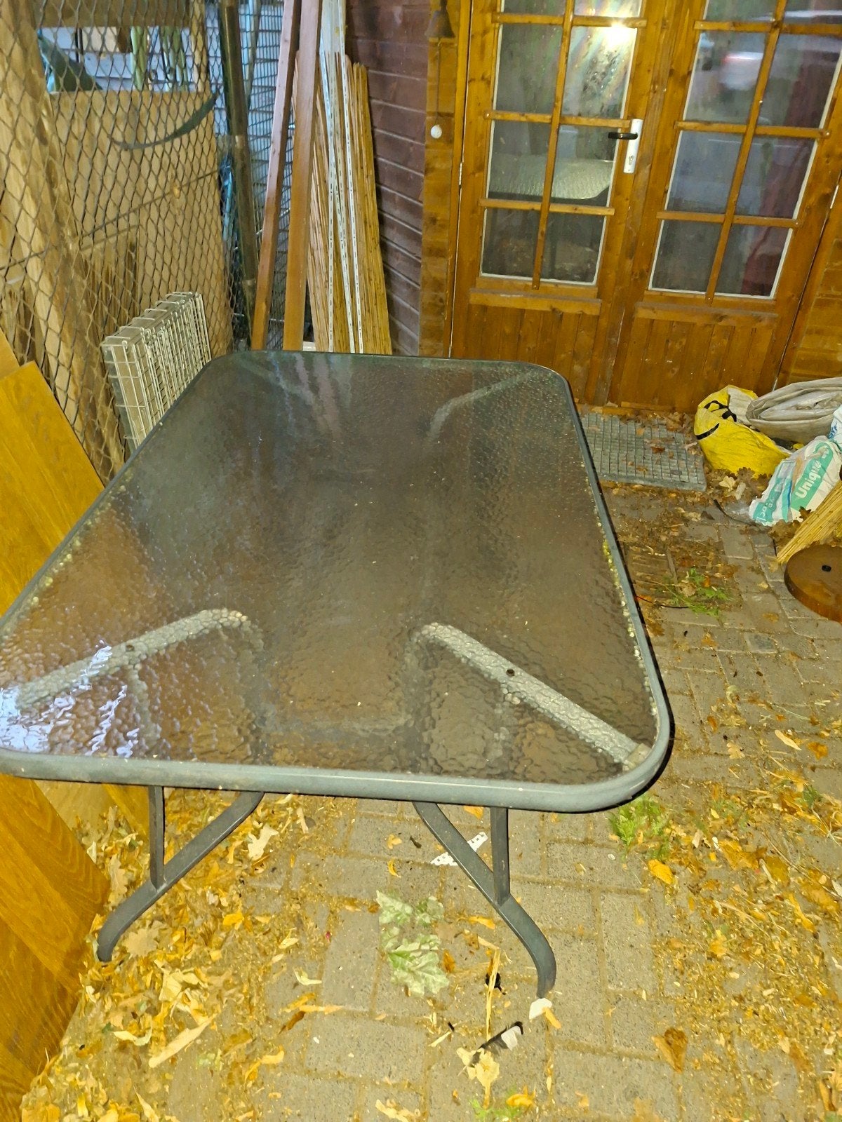 Thuin tafel glas, Ophalen, Rechthoekig