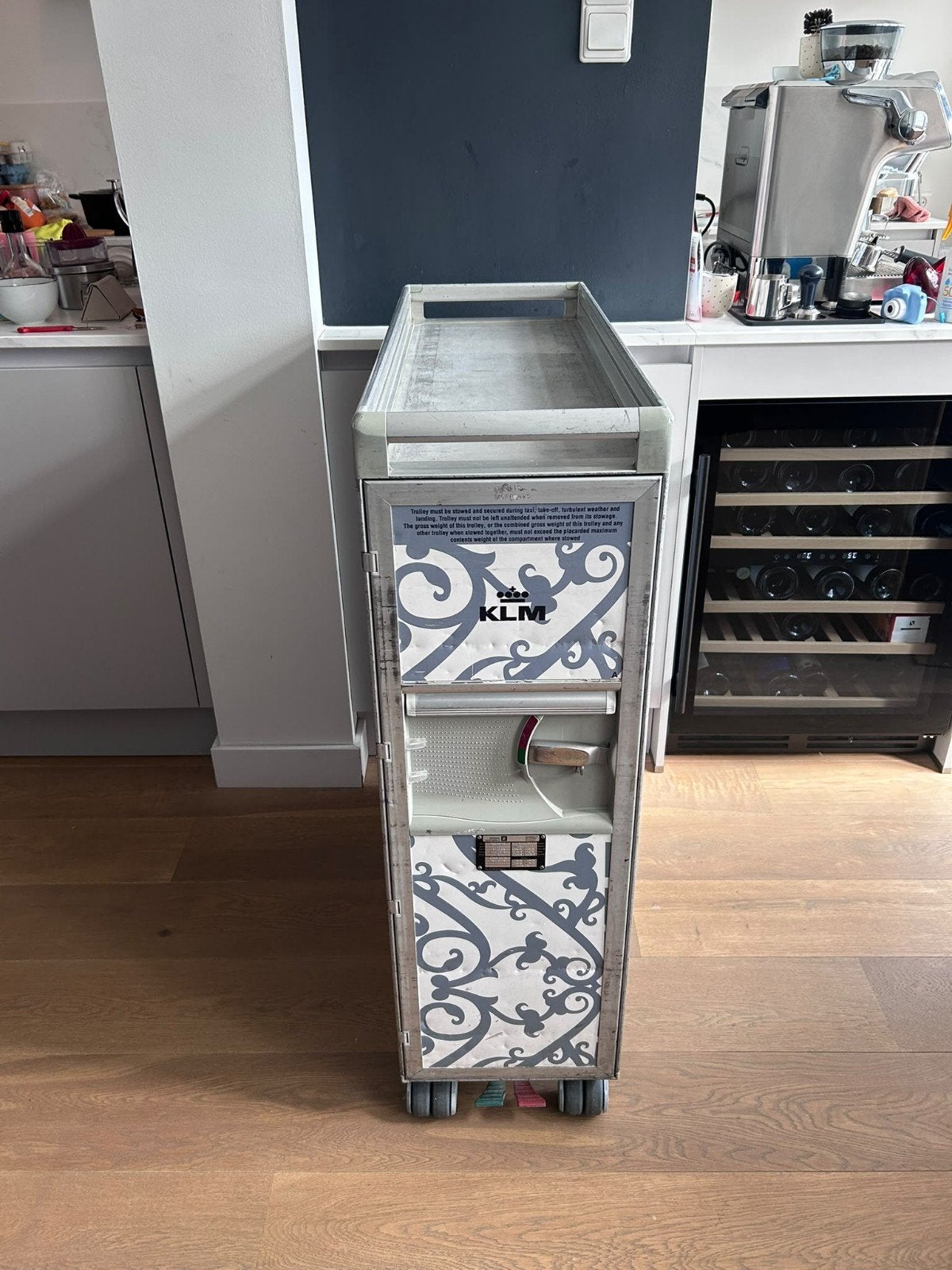 KLM trolley - Gebruikt maar functioneel, collector, Ophalen, Gebruikt