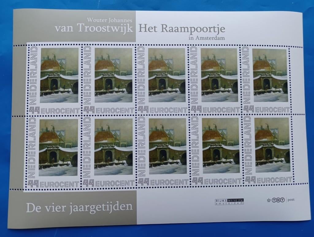 NVPH 2563 Af 4 Vel - De Vier Jaargetijden - Het Raampoortje, Postzegels en Munten, Verzenden, Na 1940, Postfris
