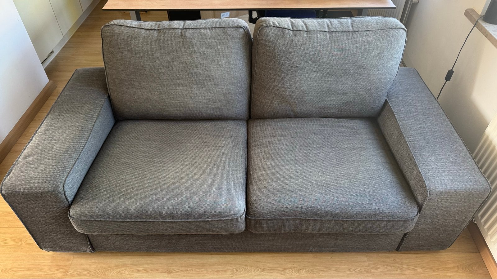 IKEA KIVIK 2-zitsbank - Donkergrijs, Huis en Inrichting, Ophalen, Gebruikt, 150 tot 200 cm, Tweepersoons