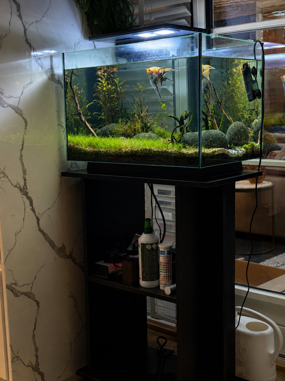 70 liter aquarium, Dieren en Toebehoren, Vissen | Aquaria en Toebehoren, Ophalen, Gebruikt, Inclusief toebehoren, Aquatlantis