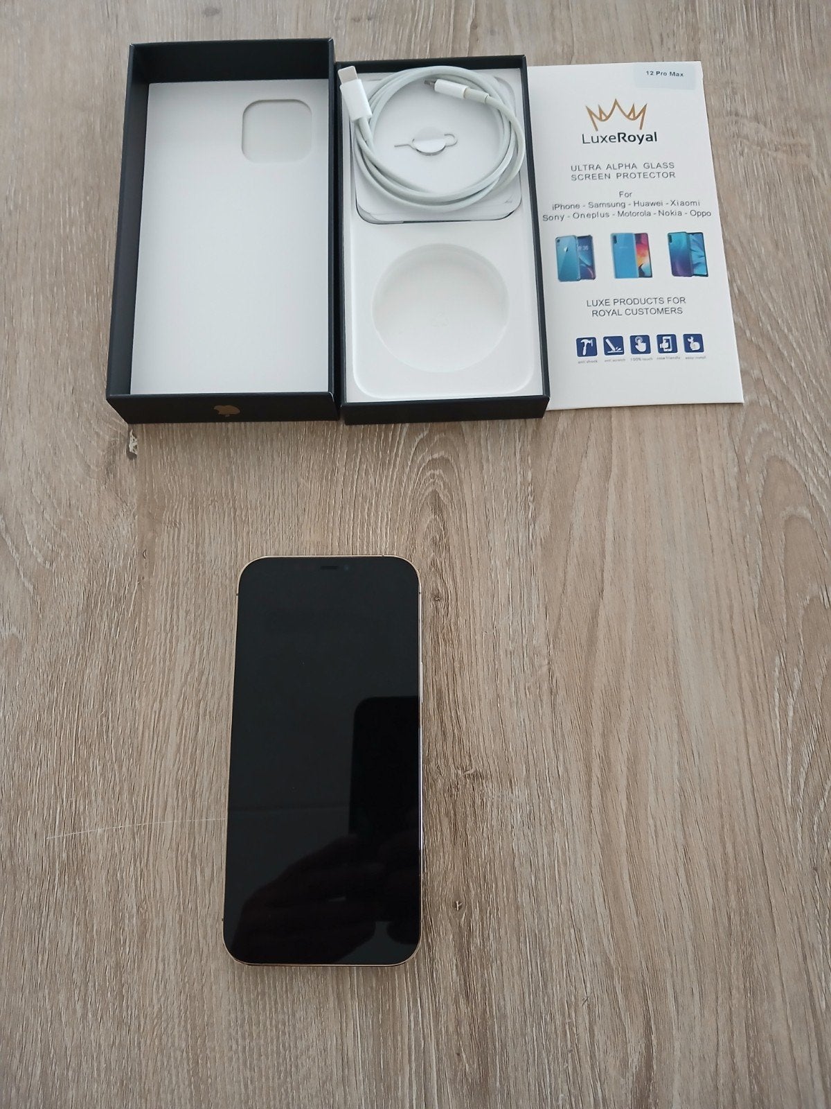 iPhone 12 Pro Max Goud 128GB - Zo goed als nieuw, Telecommunicatie, Mobiele telefoons | Apple iPhone, 128 GB, Zo goed als nieuw