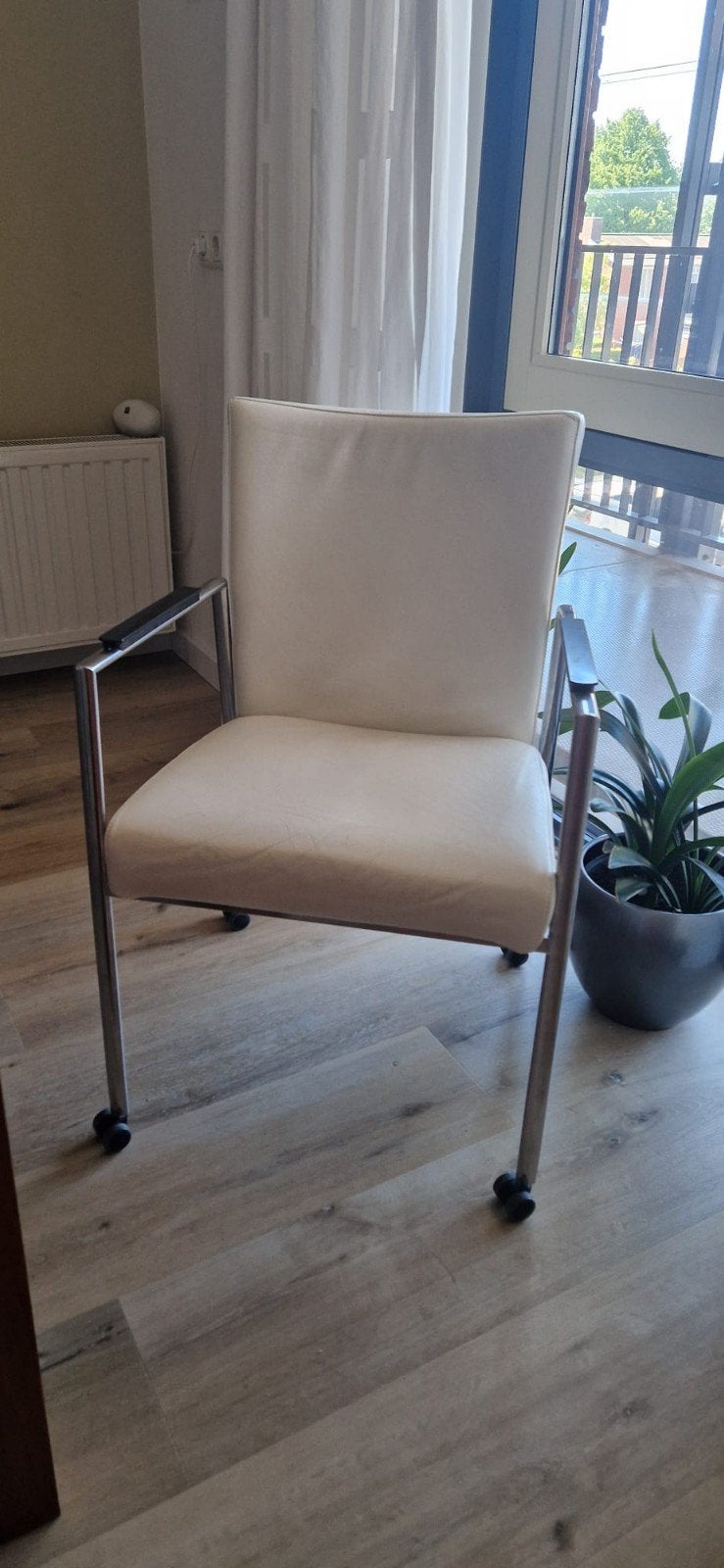 Topform eetkamer stoelen, Huis en Inrichting, Ophalen, Gebruikt, Wit, Vier