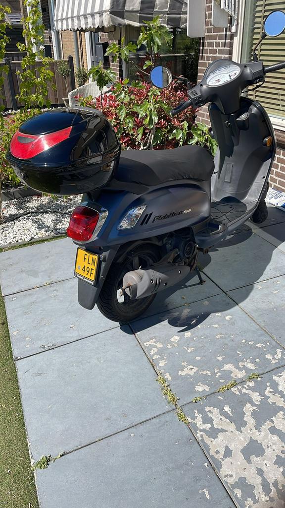 Sym Fiddle II M1 E5 45 km/h Satin Submarine Blue Scooter, Fietsen en Brommers, Scooters | SYM, Ophalen, Gebruikt, Maximaal 45 km/u