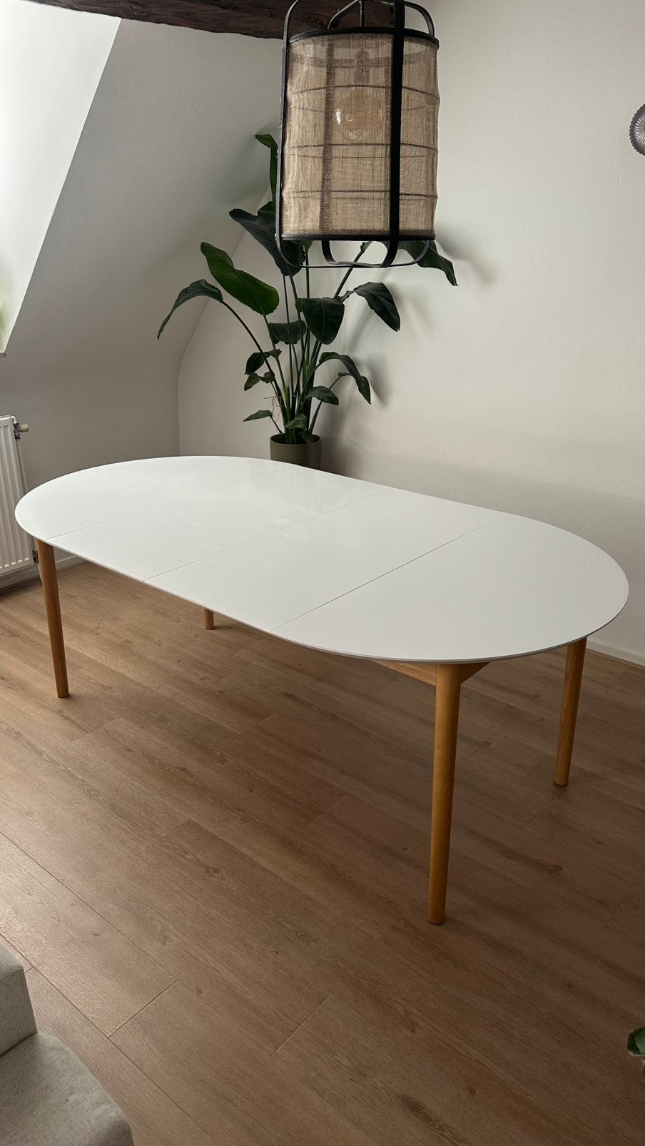 JYSK uitschuifbare eettafel 110 x 200, Huis en Inrichting, Ophalen, Gebruikt, 100 tot 150 cm, 200 cm of meer