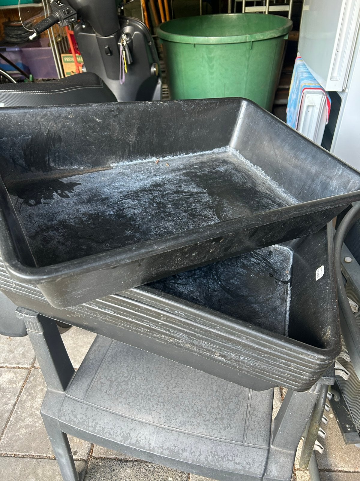 Nestable bak 20 liter zwart - Gebruikt, Tuin en Terras, Ophalen, Kunststof, Gebruikt, Binnen
