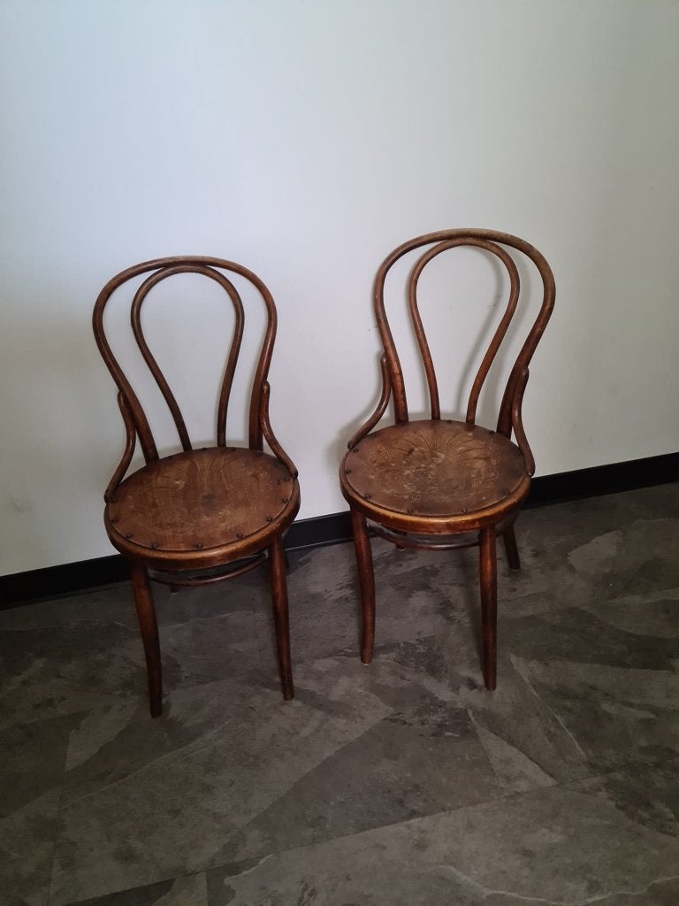 Twee karakteristieke stoelen, Ophalen, Gebruikt, Twee, Bruin