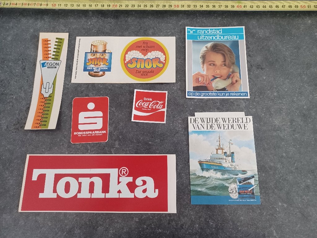 stickers Retro, Verzamelen, Ophalen of Verzenden, Zo goed als nieuw