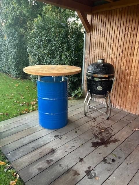 tafel, statafel, stoere terras tafel, industriële statafel, Statafel, Rond, Vijf personen of meer, Metaal
