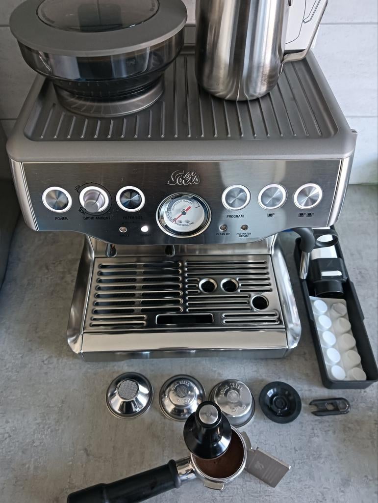 Solis Grind and Infuse (Sage the Barista Express), Witgoed en Apparatuur, Koffiezetapparaten, Espresso apparaat, Ophalen of Verzenden