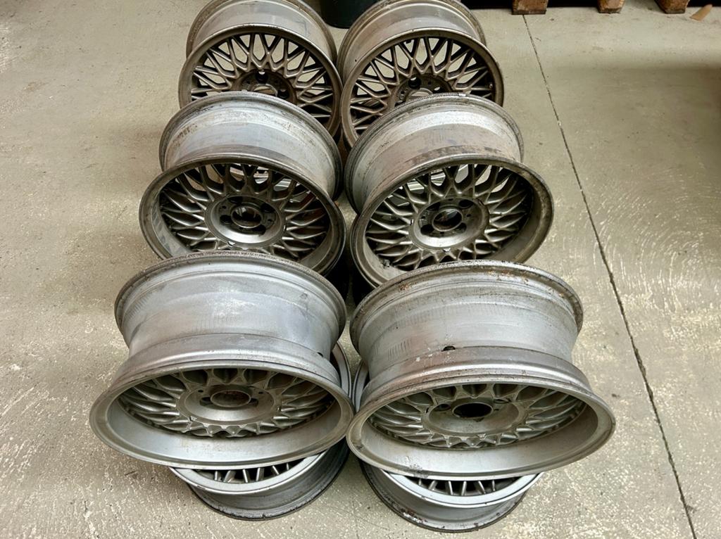 3 sets bbs 4x100 15 inch bmw e30 1 set extra diep opknappers, Auto-onderdelen, Banden en Velgen, Ophalen, Gebruikt, 15 inch, Velg(en)