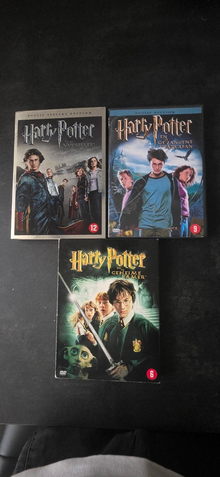 Harry Potter DVD Collectie VuurBeker, Azkaban, Geheime Kamer, Ophalen