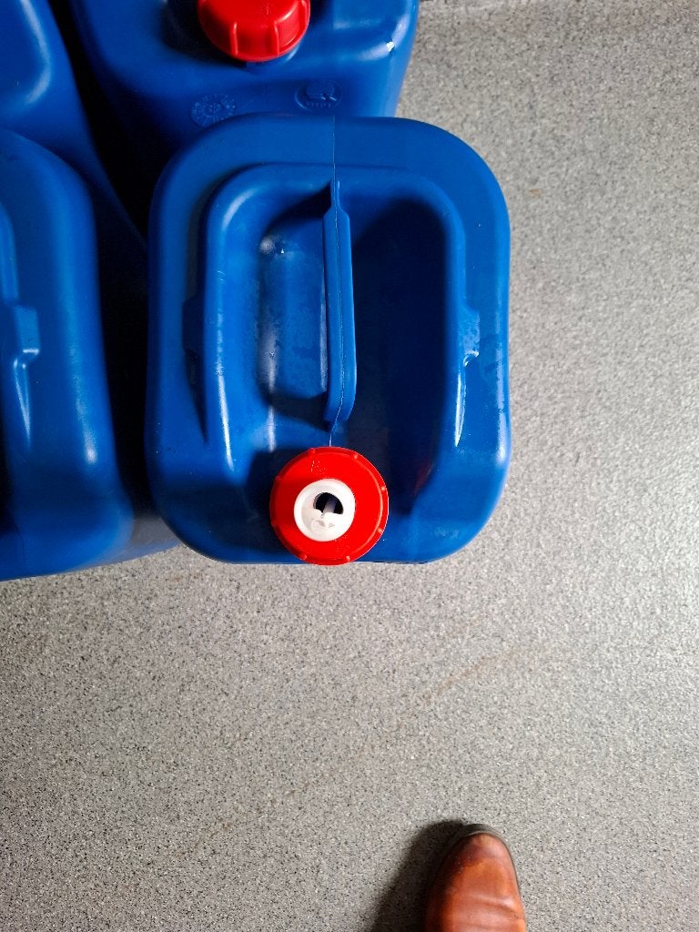 20L jerrycan voor brandstof, Ophalen, Gereviseerd