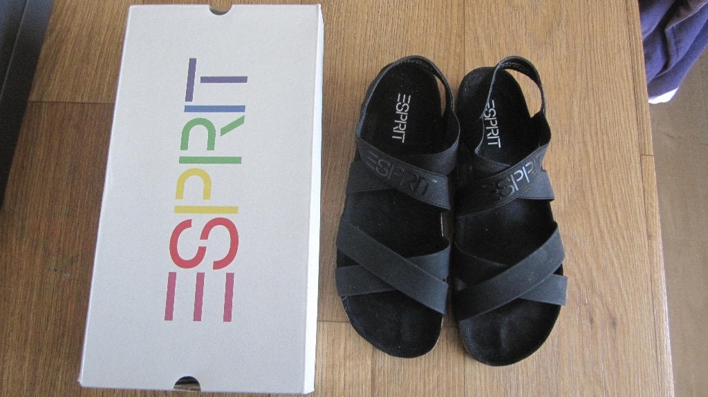 Esprit zwarte dames sandalen maat 39 * Nieuw *., Zwart, Nieuw, Esprit, Sandalen of Muiltjes
