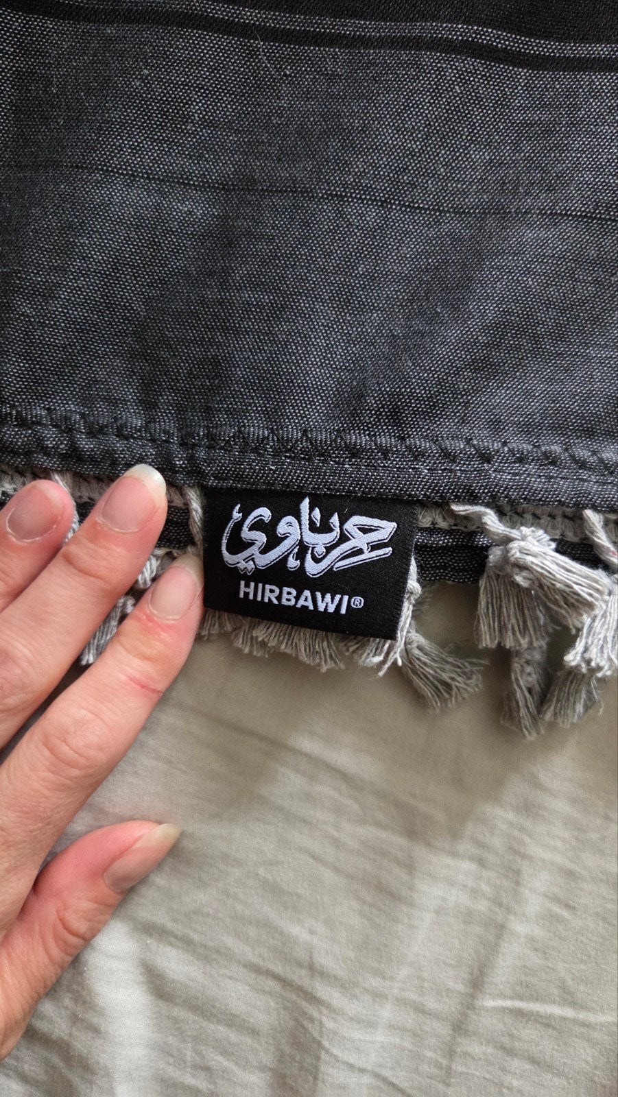 Hirbawi Keffiyeh Dheisheh - Zwart/Grijs, Hirbawi, Overige maten, Ophalen of Verzenden, Zo goed als nieuw