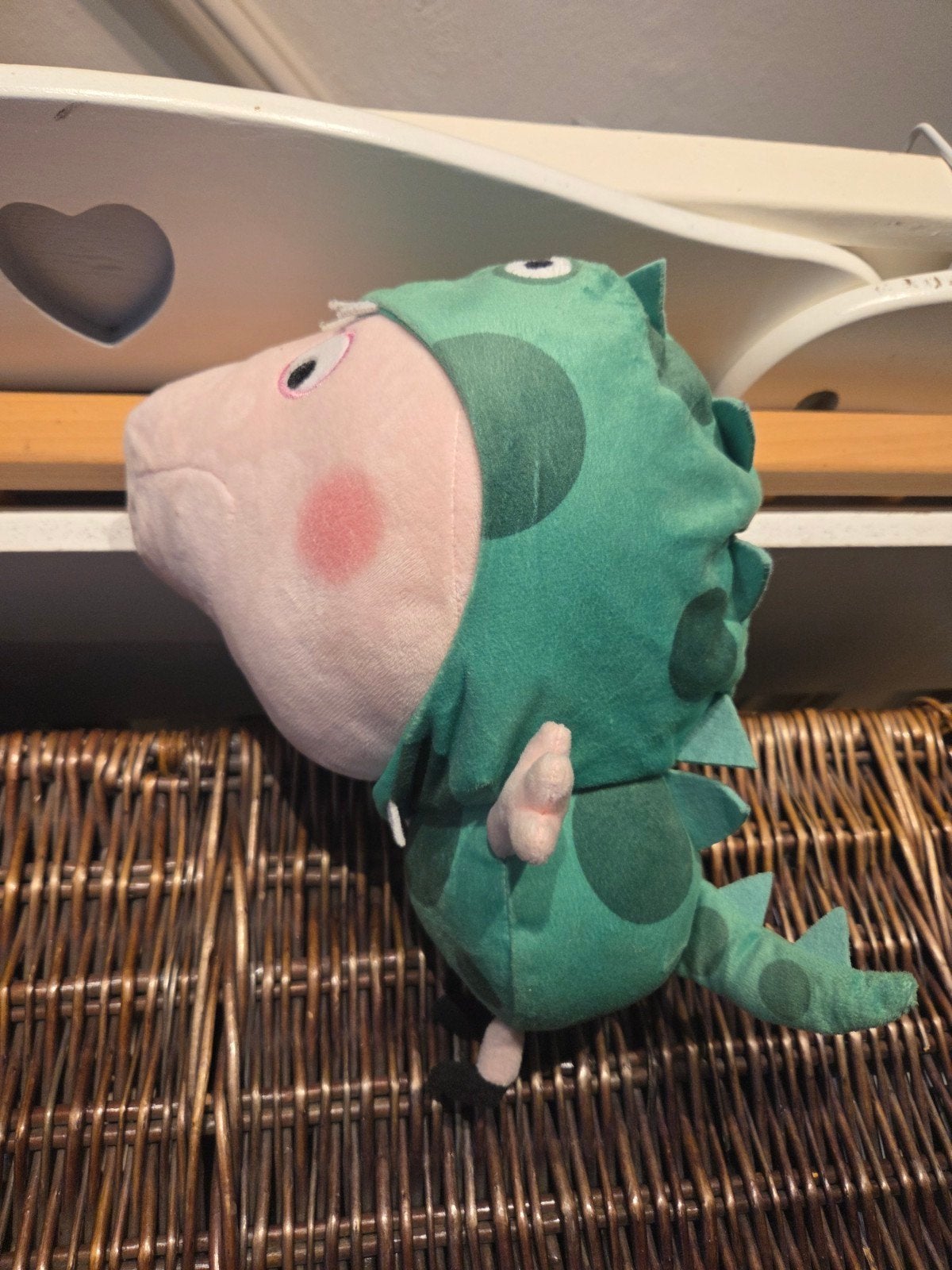 Peppa Pig knuffel in dinosauruspak, Ophalen, Overige merken, Dinosaurus, Meerkleurig