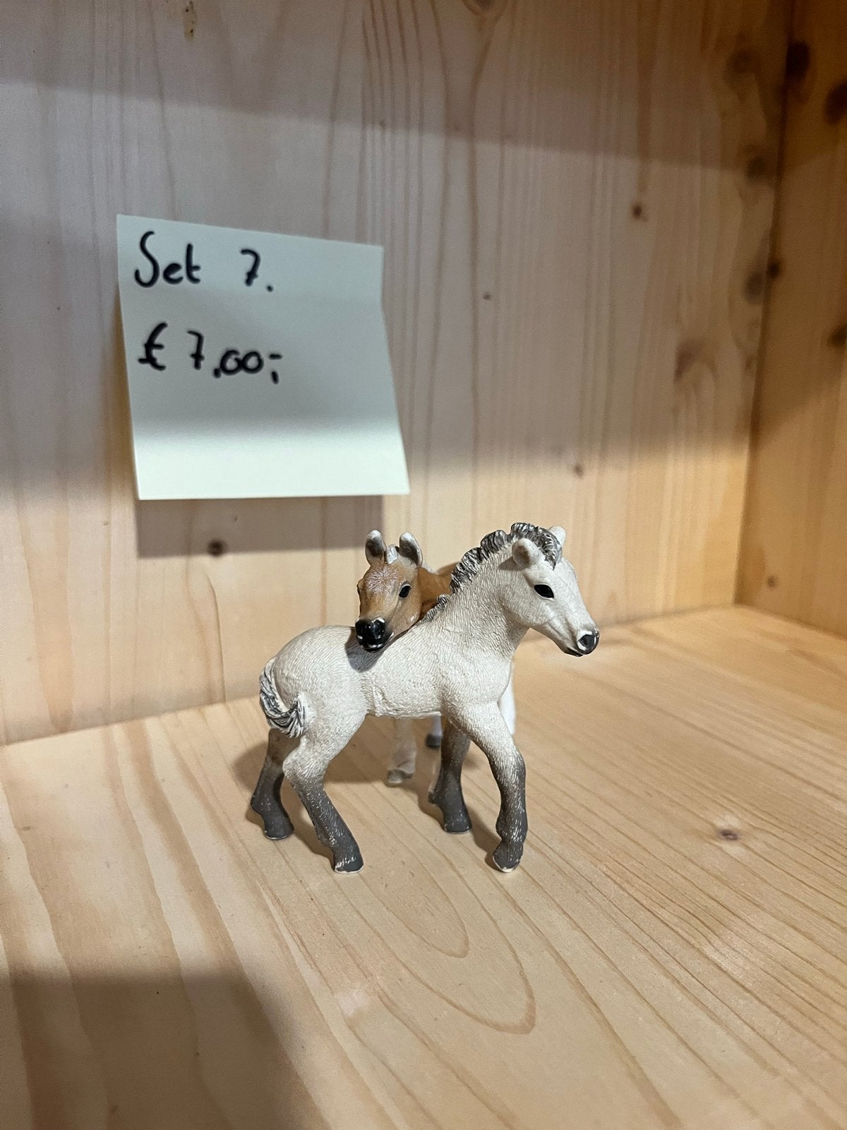 Schleich paarden set 7 - 2 veulens, Ophalen of Verzenden, Gebruikt, Jongen of Meisje