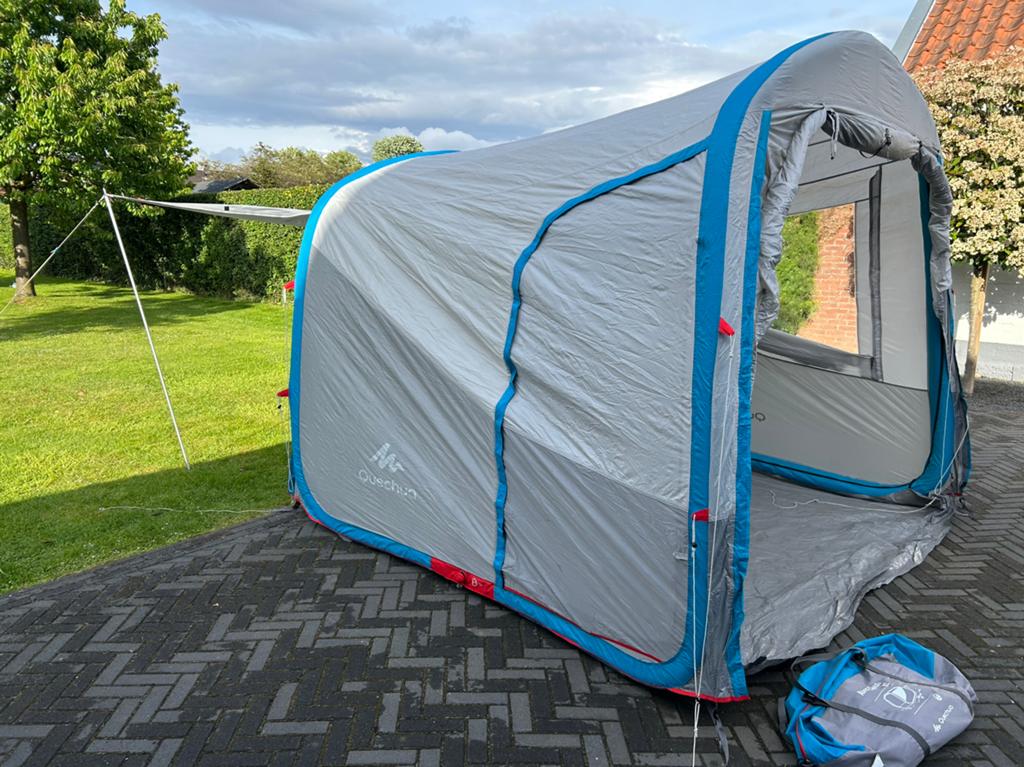 Te koop; Decathlon Quechua Air Seconds Base XL bustent, Caravans en Kamperen, Tenten, Ophalen of Verzenden, Gebruikt