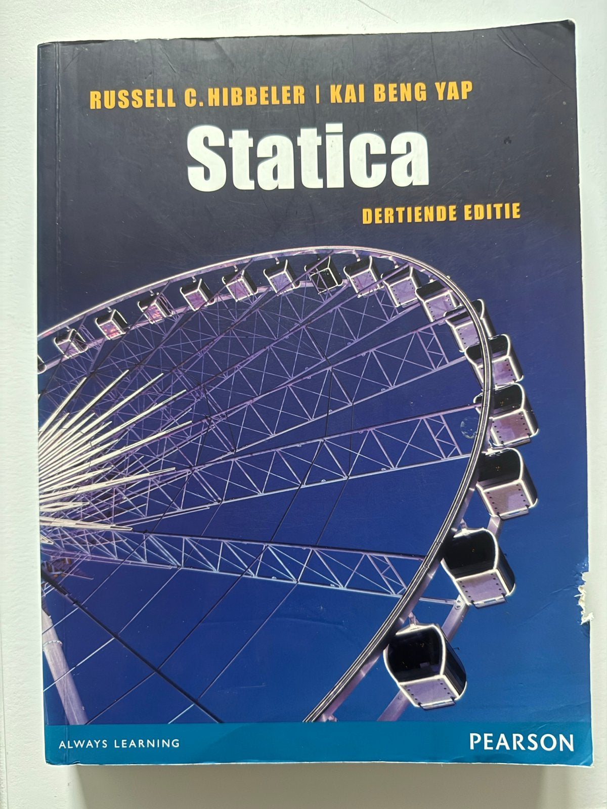 Statica - Dertiende Editie - Russell C. Hibbeler, Boeken, Ophalen of Verzenden, Beta, Zo goed als nieuw, HBO