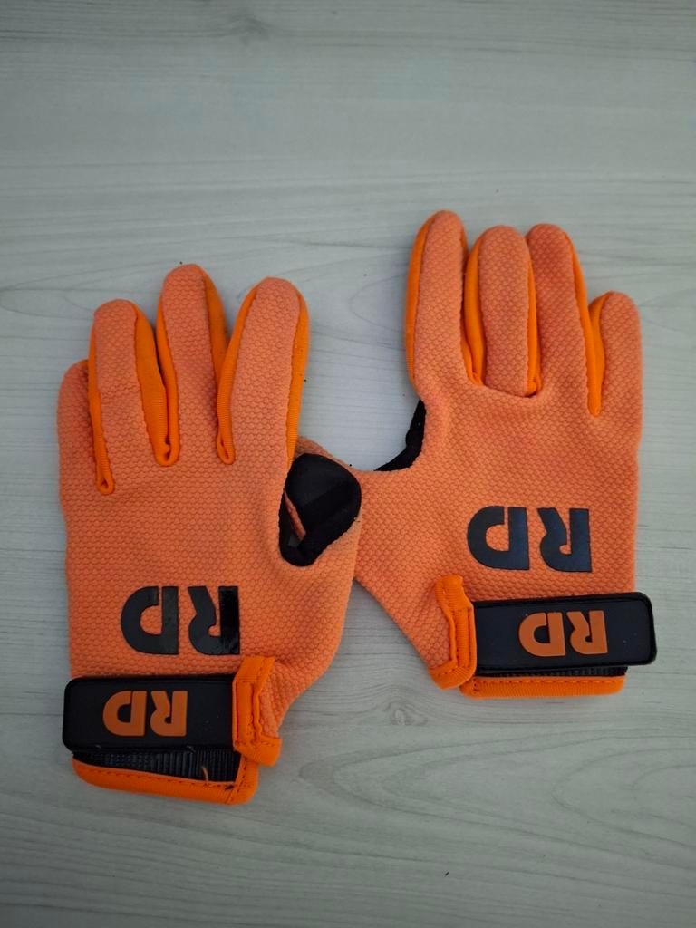 Oranje/roze BMX handschoenen RD- Youth s. Maat 3., Gebruikt, Kinderen, RD, Overige maten