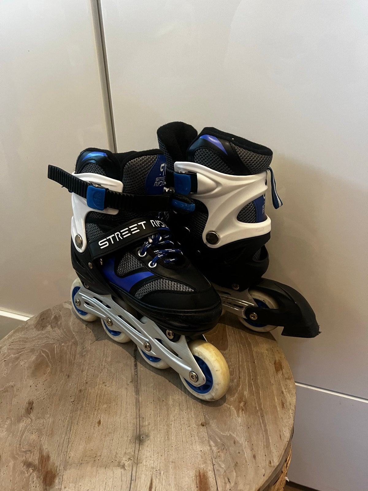 Verstelbare inline skates (maat 34-37) met bescherming, Kinderen, Ophalen of Verzenden, Inline skates 4 wielen, Verstelbaar