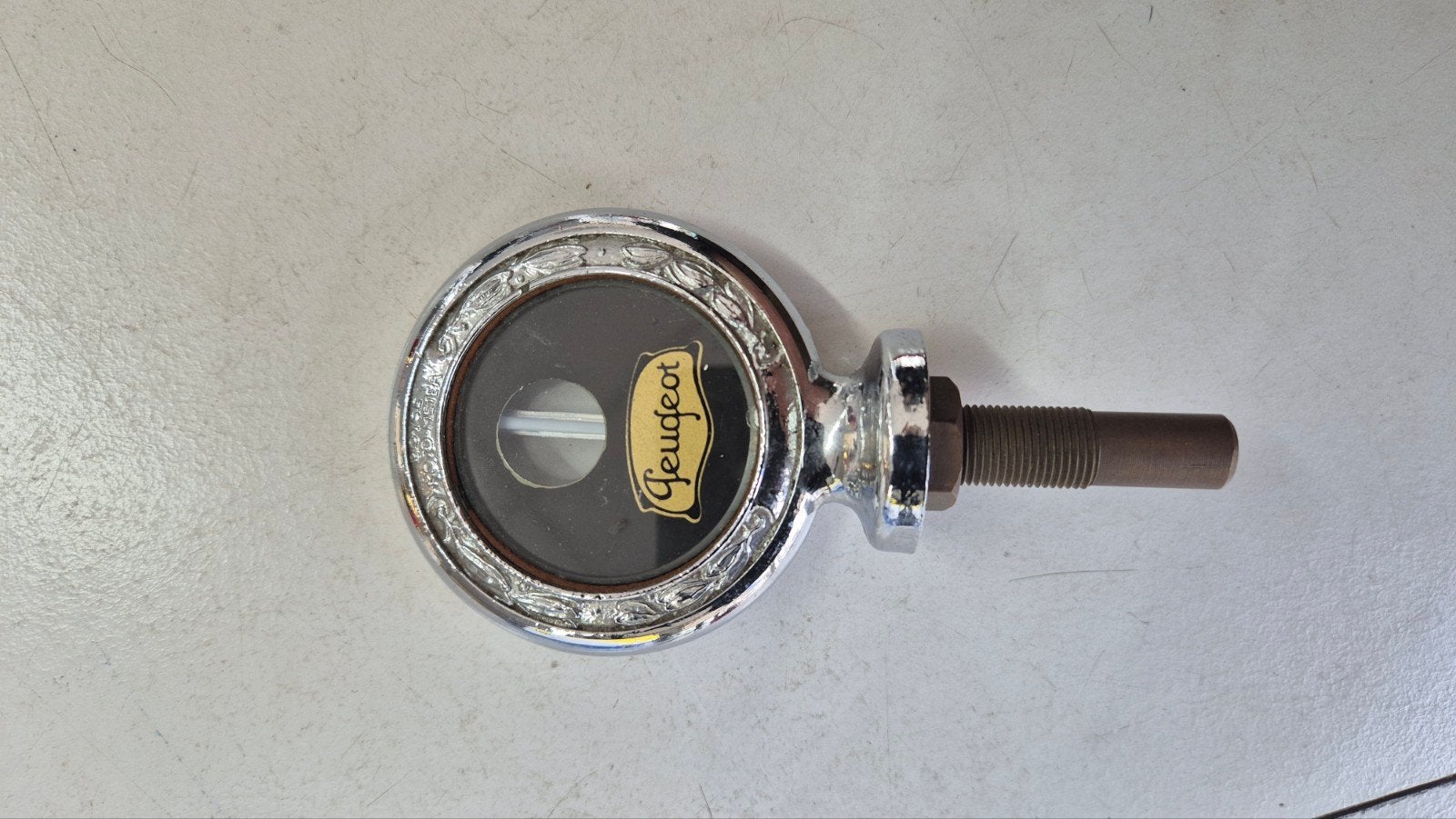 Peugeot Radiator Thermometer Motorkap Ornament Oldtimer, Ophalen of Verzenden, Gebruikt, Peugeot
