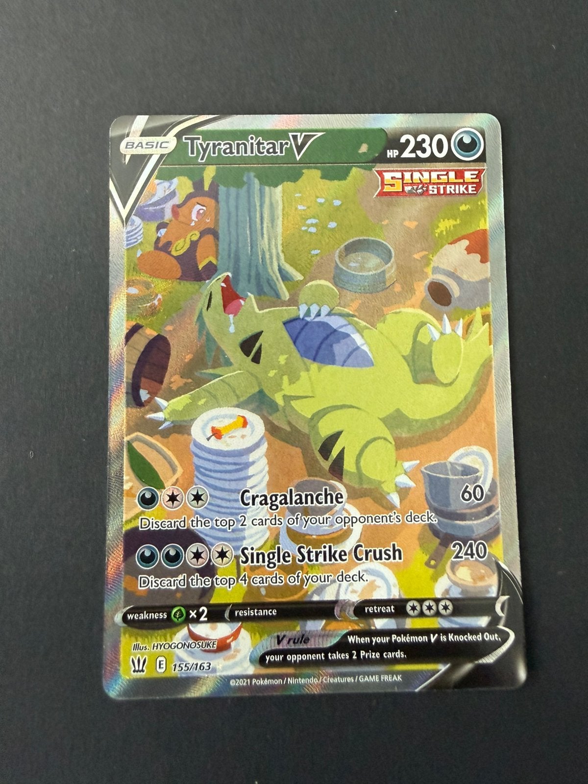 Battle Styles 155/163 Tyranitar V, Ophalen of Verzenden, Nieuw, Losse kaart