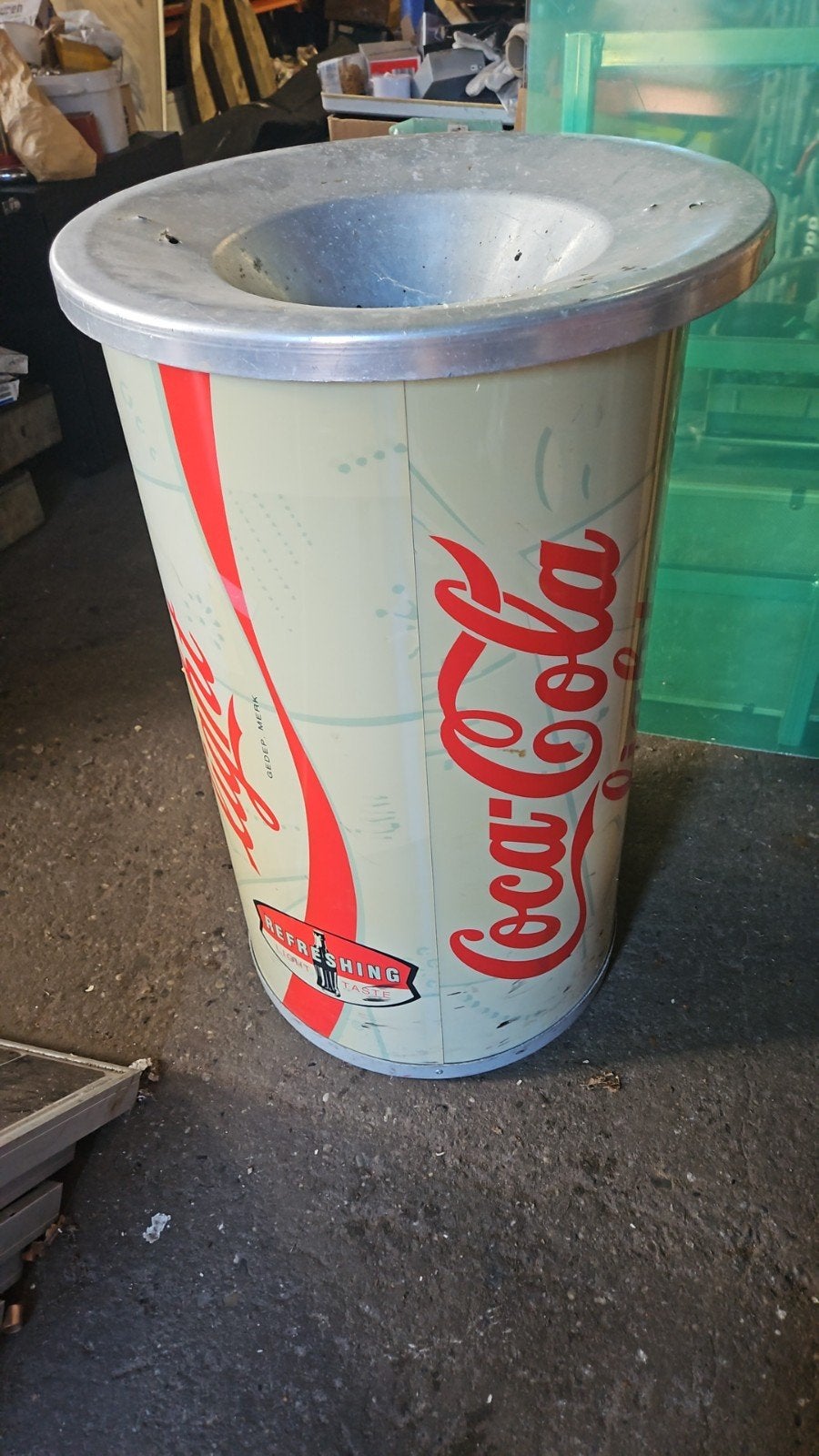 coca cola prullenbak, Ophalen of Verzenden, Gebruikt