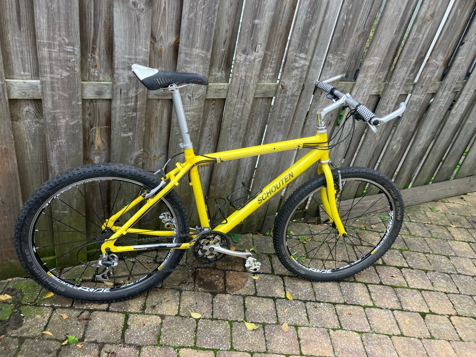 Schouten Mountainbike - Geel, Gebruikt, Gebruikt, Hardtail, 53 tot 57 cm, Ophalen