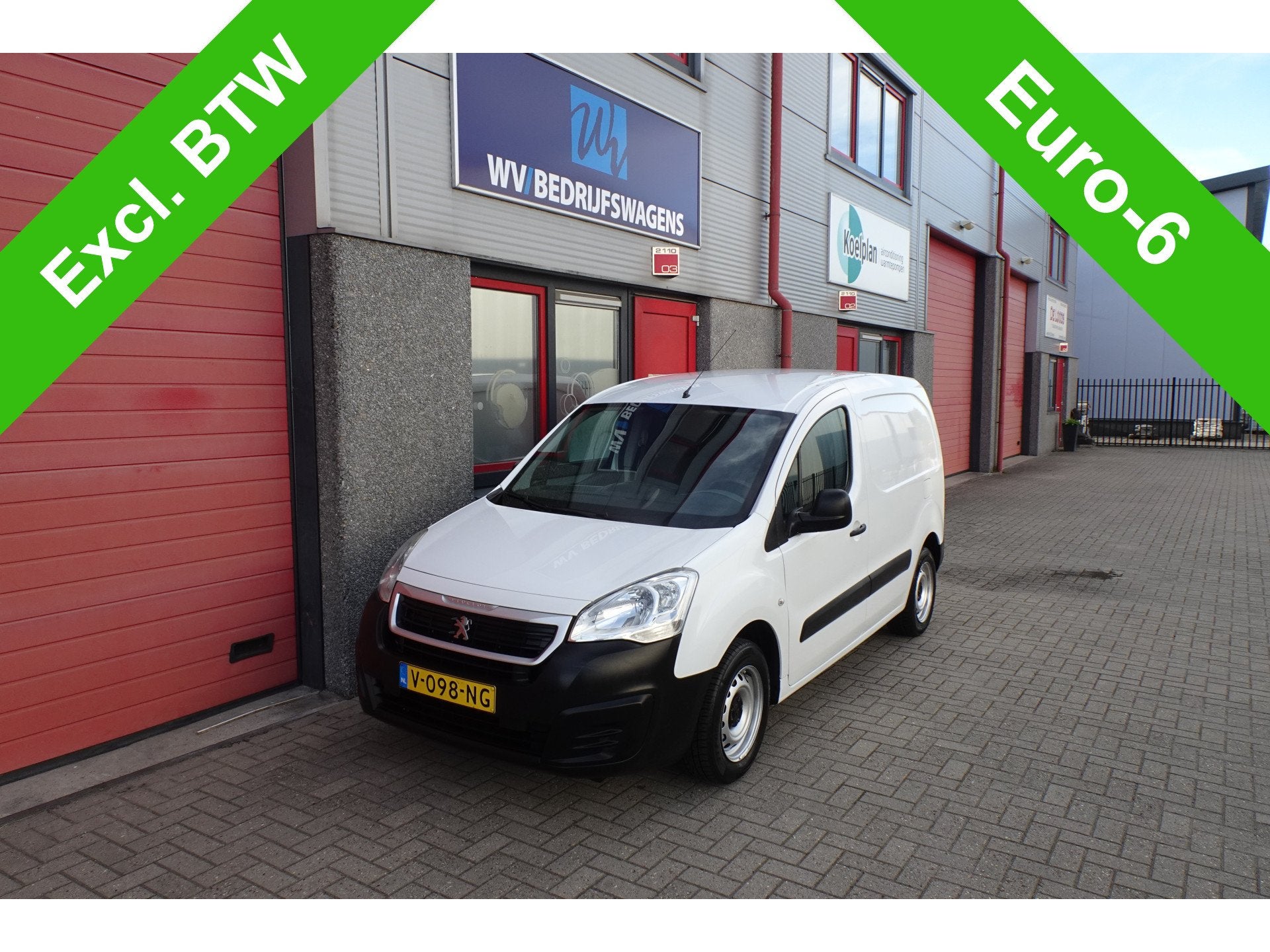 Peugeot Partner 120 1.6 BlueHDi 75 L1 XR airco 124381 km !, Auto's, Voorwielaandrijving, Dealer onderhouden, Stof, Gebruikt