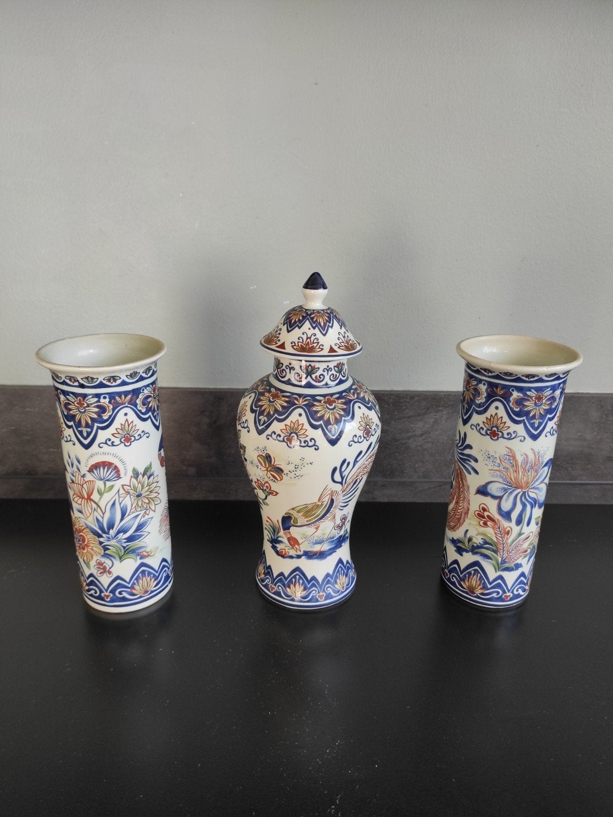 3 delig antiek kasteel Boch Frères keramis Vieux Rhodes, Ophalen