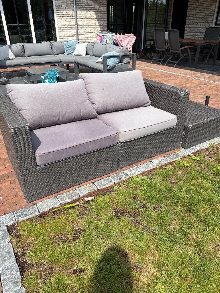 Tuinset, Gebruikt, Rotan, Loungeset, Bank