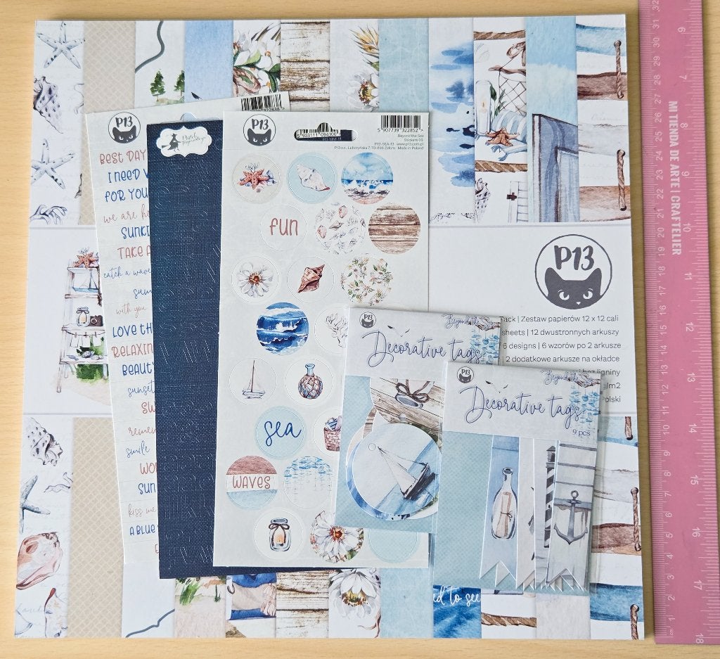 P13 - Beyond the Sea scrapbook kit, Hobby en Vrije tijd, Ophalen of Verzenden, Nieuw, Papier of Karton, Overige merken
