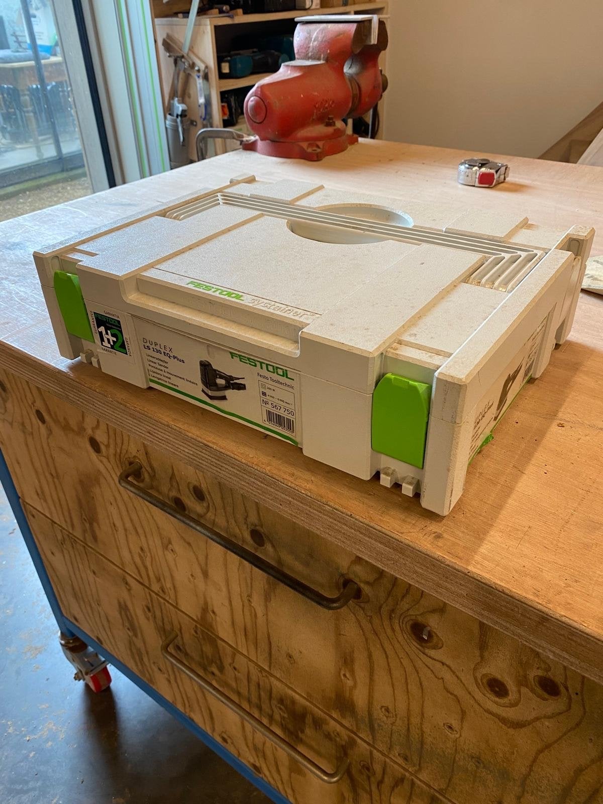 Rupes handpalm schuurmachine met Festool koffer, Ophalen of Verzenden, Gebruikt, Minder dan 600 watt, Vlakschuurmachine