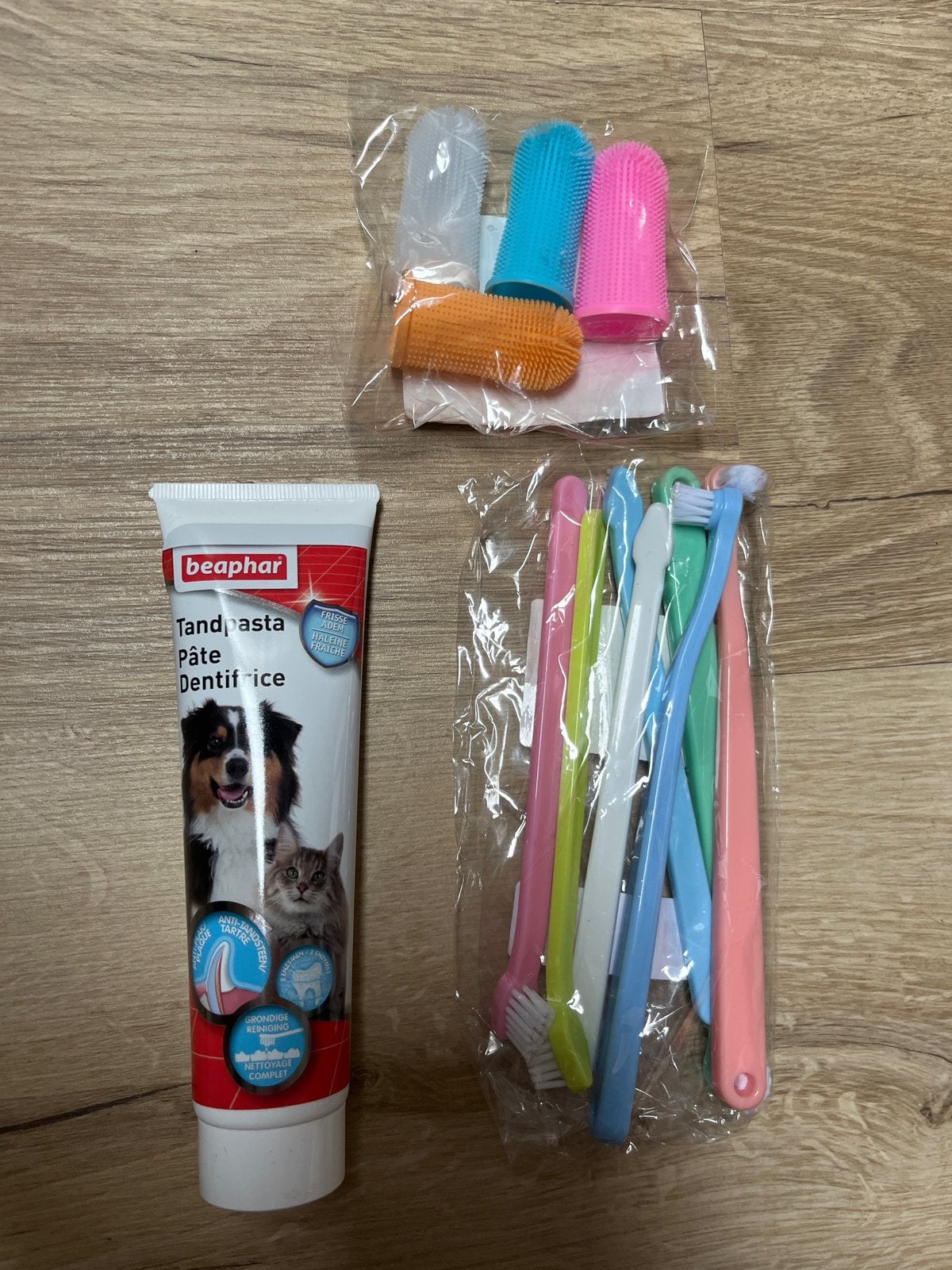 Beaphar Gebitsverzorgingsset Hond/Kat, Dieren en Toebehoren, Ophalen of Verzenden, Zo goed als nieuw