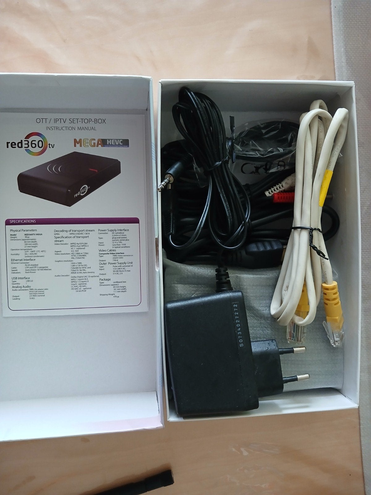 Red360 TV Mega HEVC OTT/IPTV Set-Top-Box, Audio, Tv en Foto, Decoders en Harddiskrecorders, Ophalen of Verzenden, Nieuw, Decoder