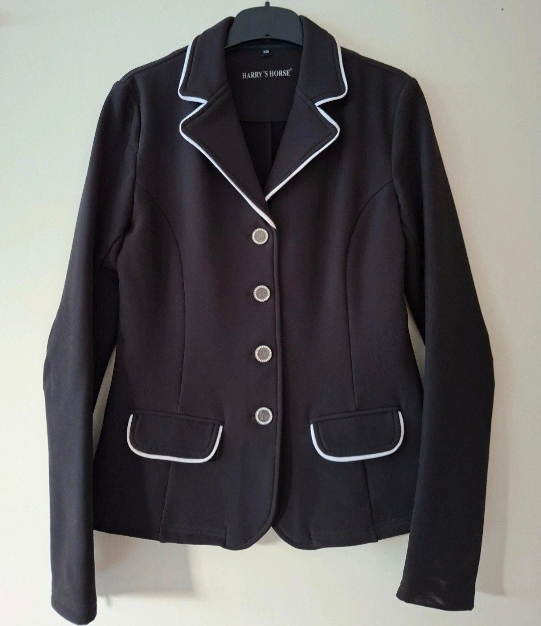 harry's horse wedstrijdjas, Dieren en Toebehoren, Paardrijkleding, XS, Nieuw, Ophalen of Verzenden, Zwart