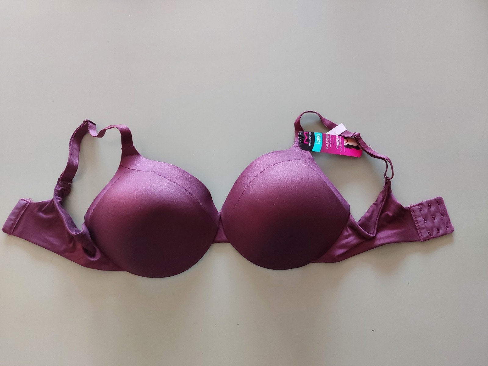 BH Maidenform, T-shirt, donker rood met beugel 38D/85D, Kleding | Dames, Maidenform, Ophalen of Verzenden, Rood, BH