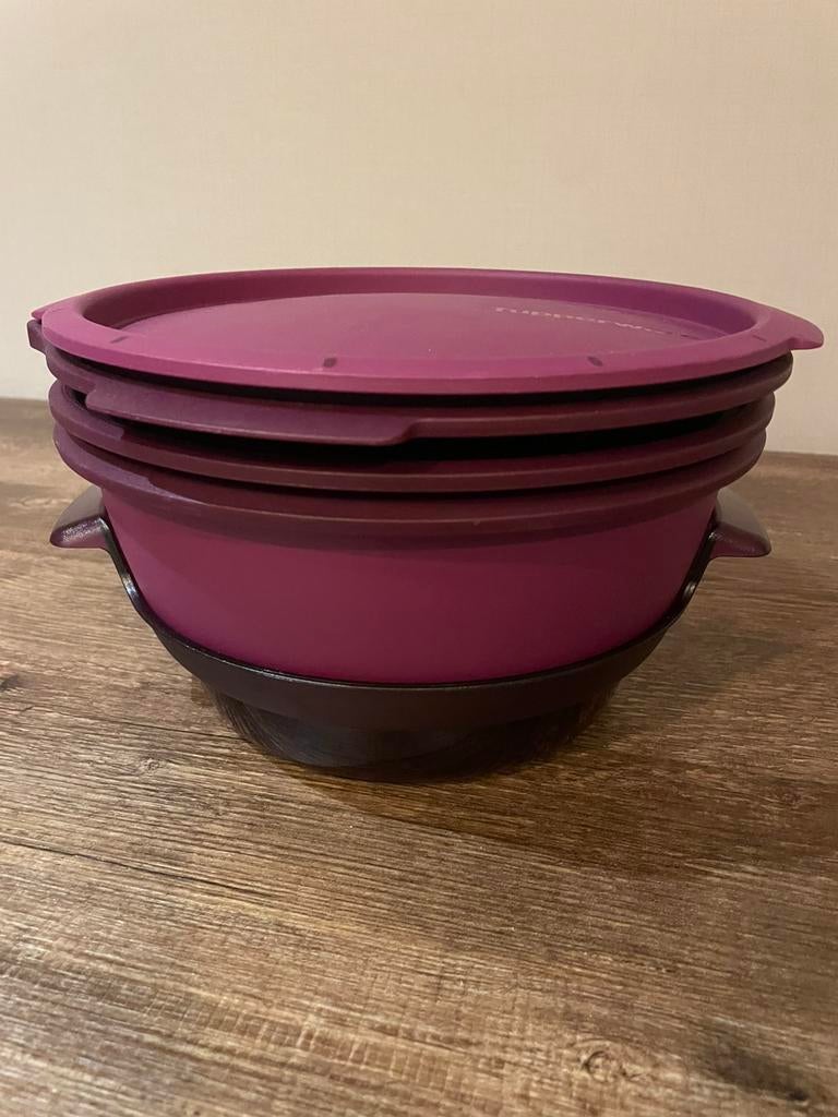Stoom koker Tupperware Paars, Huis en Inrichting, Keuken | Tupperware, Ophalen of Verzenden, Zo goed als nieuw, Paars, Overige typen