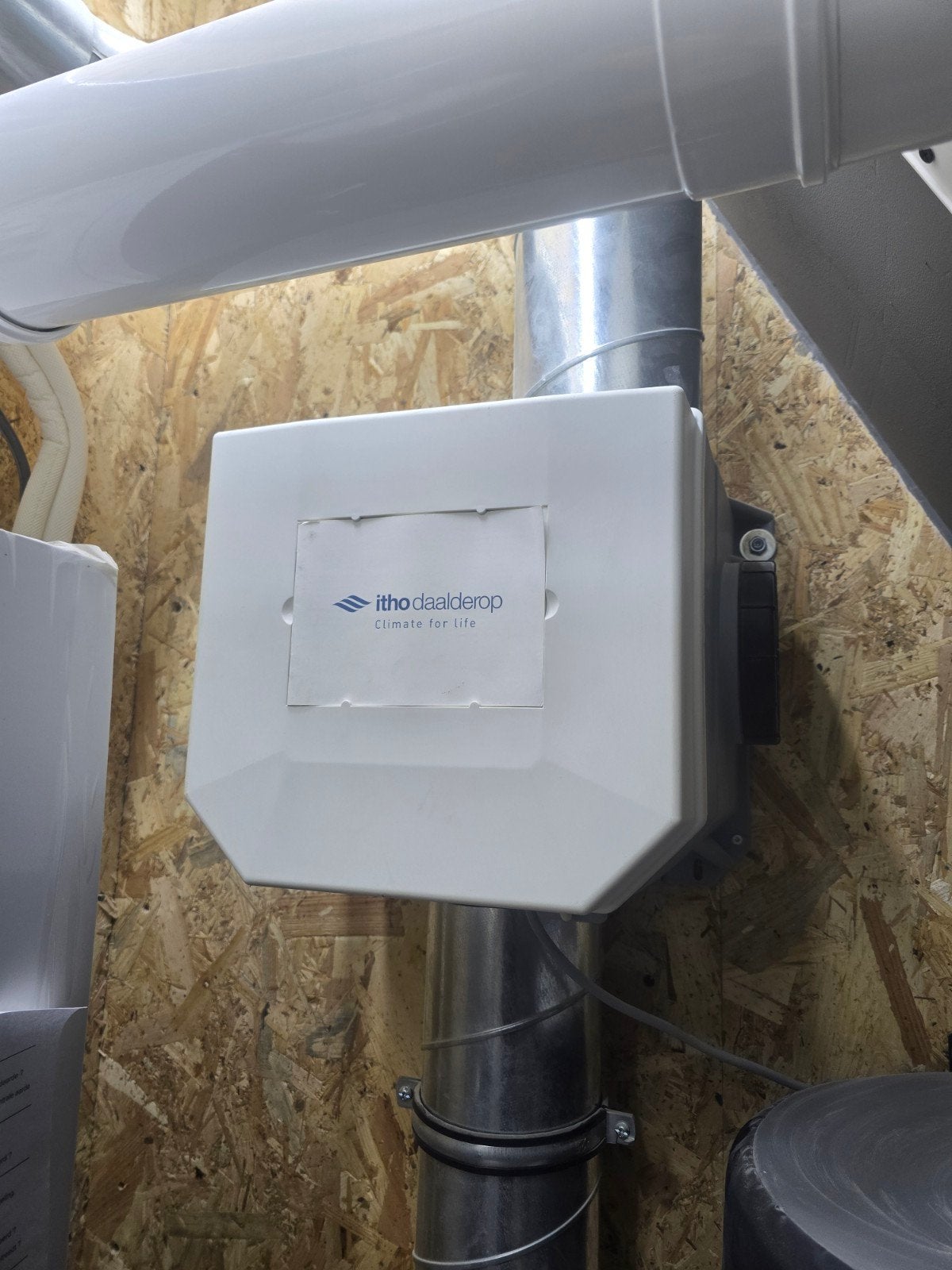Itho Daalderop CVE-S ECO SP Ventilator met 2x remote, Ophalen of Verzenden, Gebruikt, Ventilator en Afzuiger