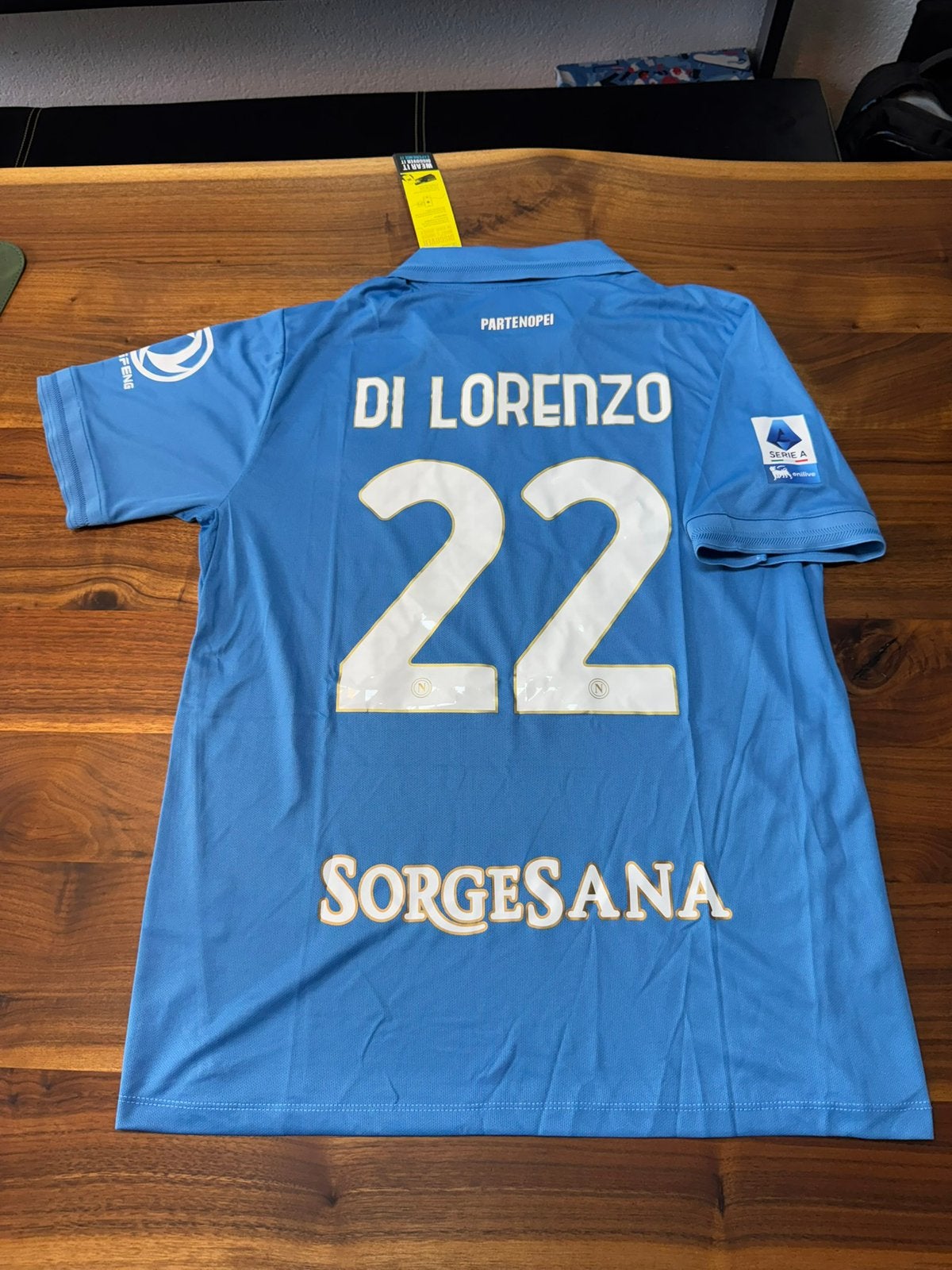 Giovanni Di Lorenzo Shirt - Napoli Thuisshirt 26/27 - Maat L, Maat L, Ophalen of Verzenden, Zo goed als nieuw, Shirt