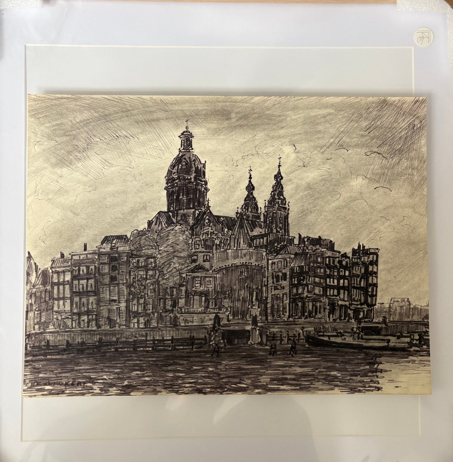 Carl F. Klinkert (1905-1995) 2 tekeningen Amsterdam, Ophalen of Verzenden, Tekening