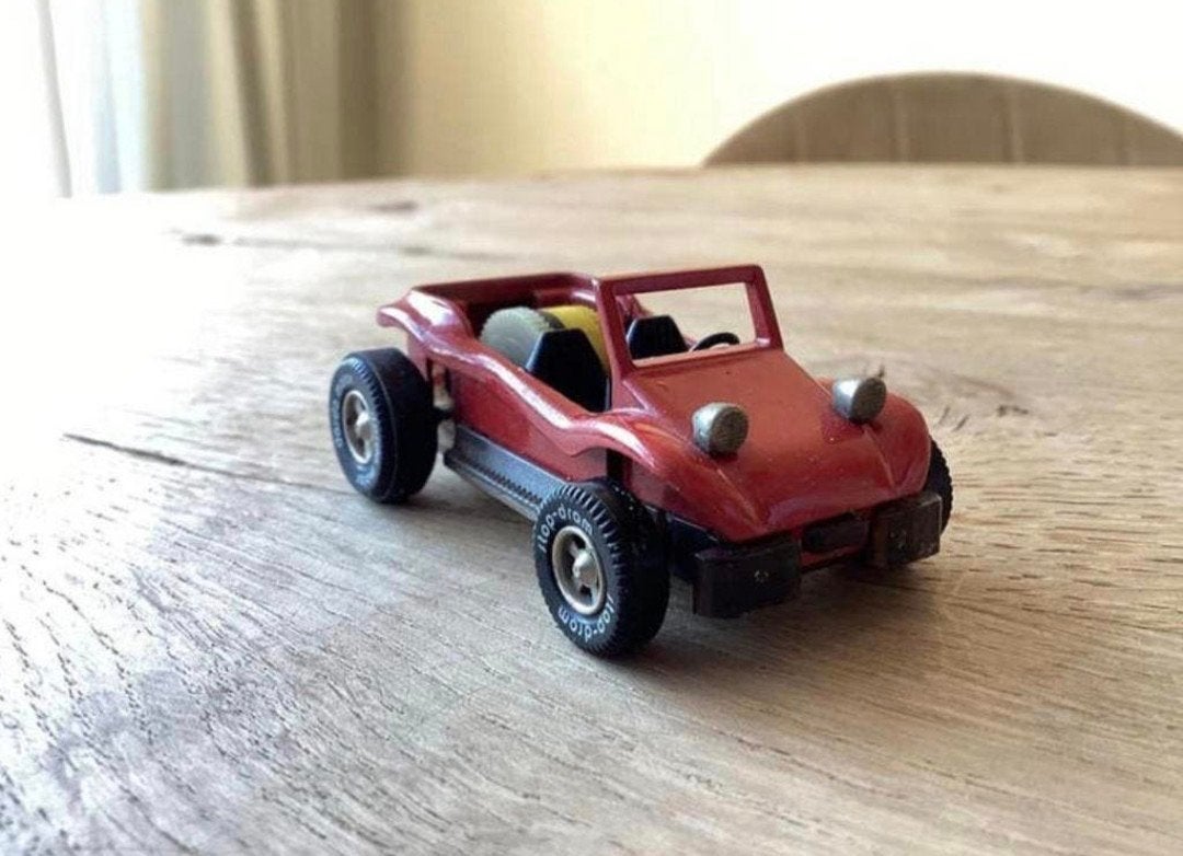 Darda Motor pull-back auto rood – West Germany, Ophalen of Verzenden