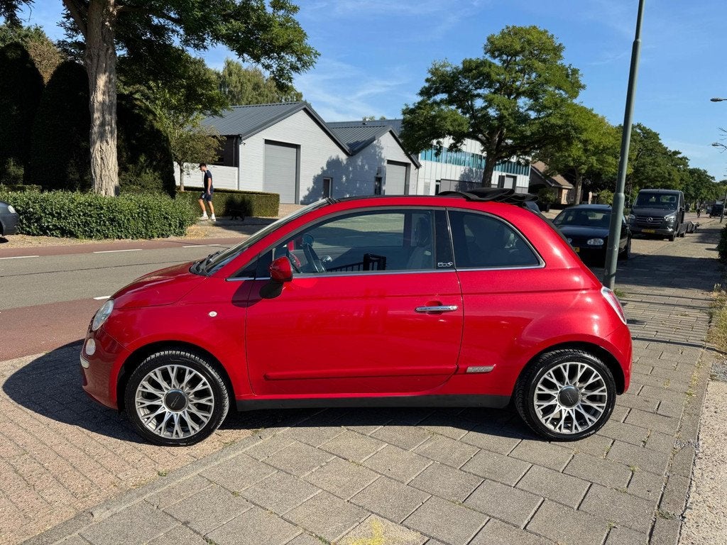 Fiat 500 C 1.2 A-C Elek Pakket Lmv Pdc Nw Apk, Gebruikt, 4 cilinders, Leder en Stof, Bedrijf
