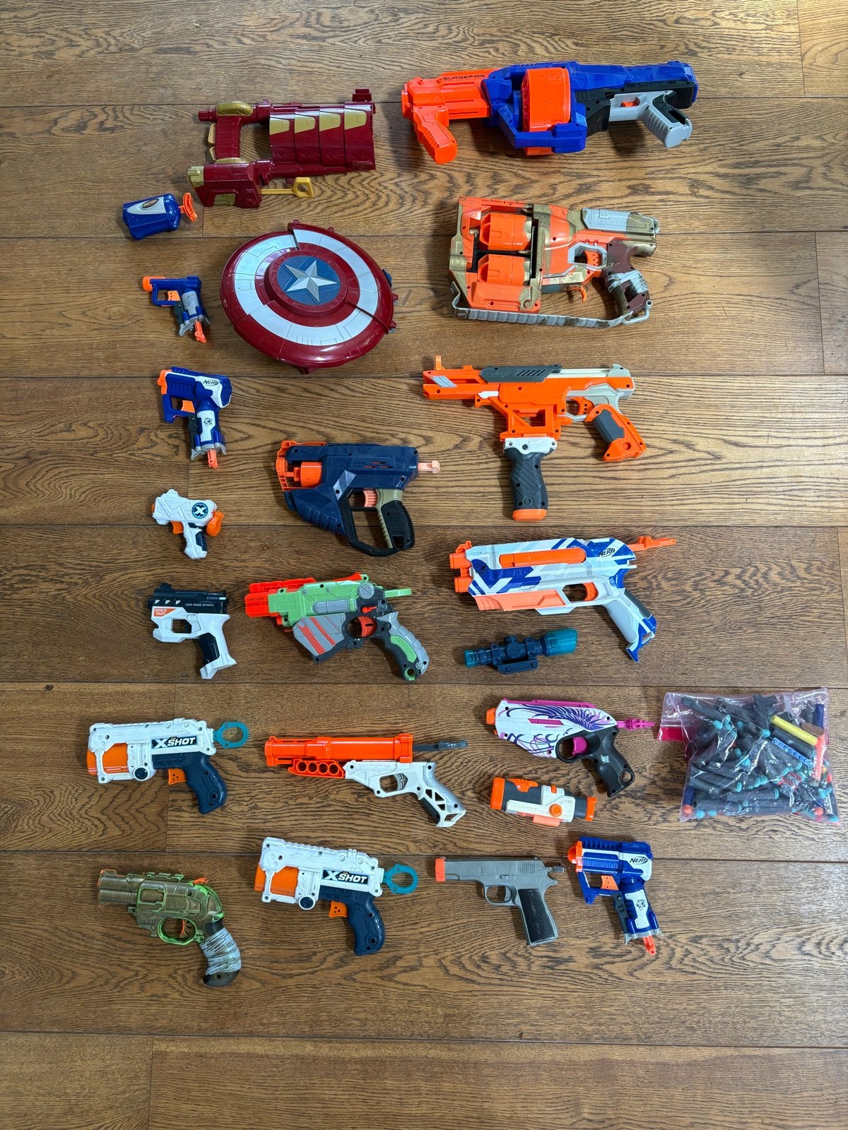 Grote Nerf en X-Shot collectie - In één koop!, Ophalen of Verzenden, Gebruikt