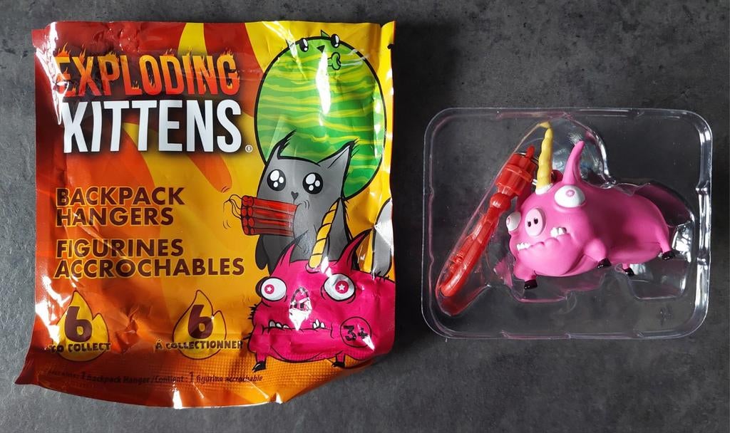 Exploding Kittens - Sleutelhanger - Pig-A-Corn, Ophalen of Verzenden, Nieuw, Knuffel of Figuurtje