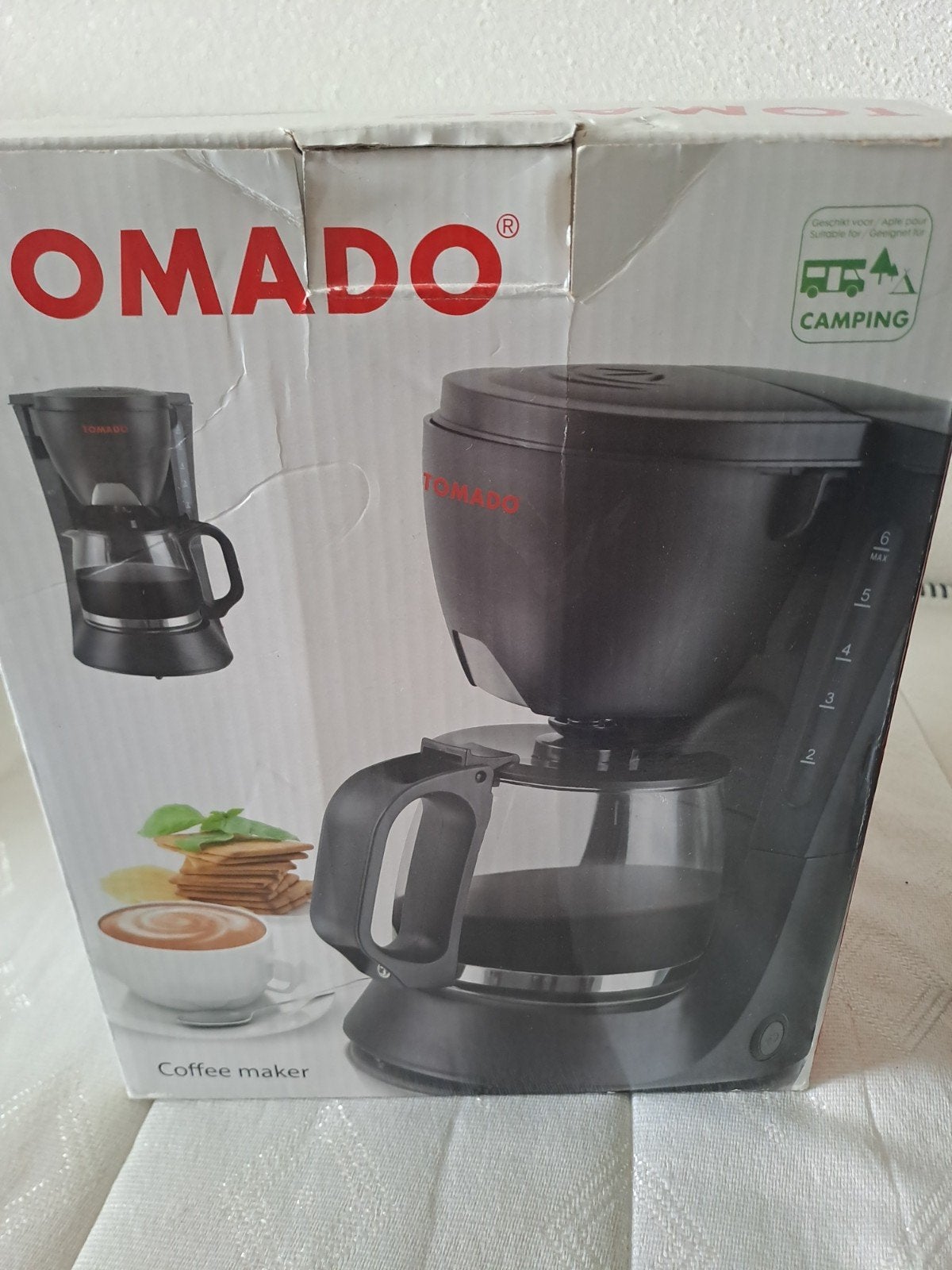 Tomado Camping Koffiezetapparaat - Werkt Goed, Witgoed en Apparatuur, Gebruikt, Koffiemachine, Gemalen koffie, Ophalen of Verzenden