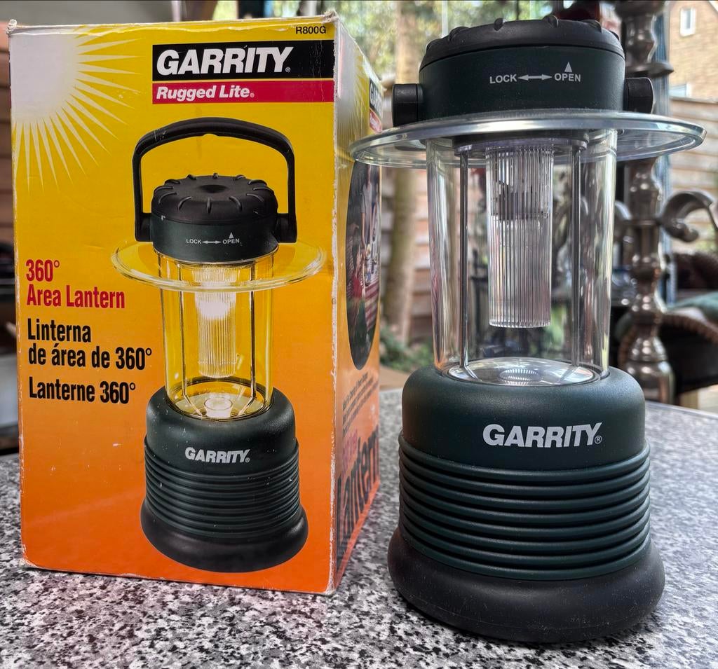 Garrity Rugged Lite 360 Area Lantaarn (excl. batterijen), Ophalen, Nieuw, Batterij
